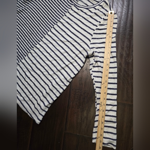 Lane Bryant Womens Striped Long Sleeve Pullover Fleece Sweater 14/16 - Picture 4 of 10